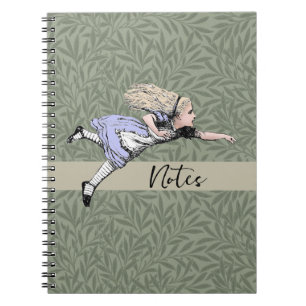 Flying Alice Wonderland Adventure Vintage Tenniel Notebook