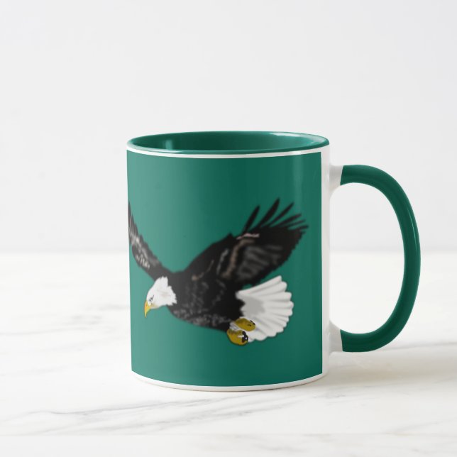 Flying American Eagle Coffee Mug (Right)