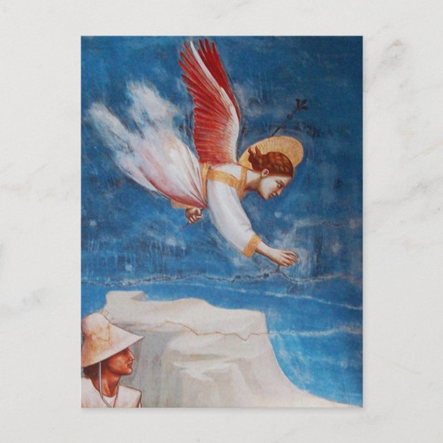 FLYING ANGEL FROM ST. JOACHIM'S DREAM, Parchment Postcard (Front)