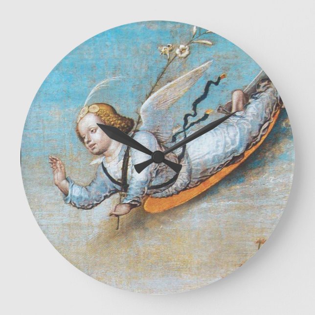 FLYING ANNUNCIATION ANGEL LARGE CLOCK (Front)