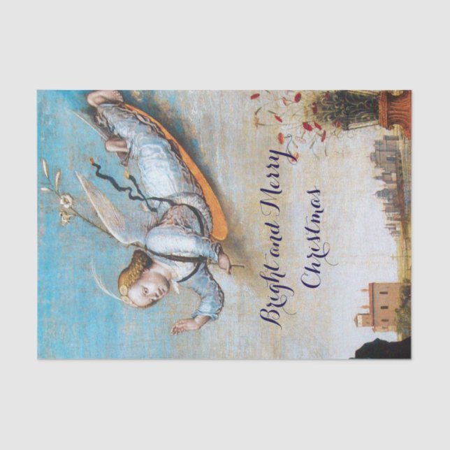 FLYING ANNUNCIATION ANGEL TISSUE PAPER (Front)