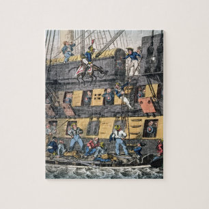 Flying Artillery or A Horse Marine (colour engravi Jigsaw Puzzle