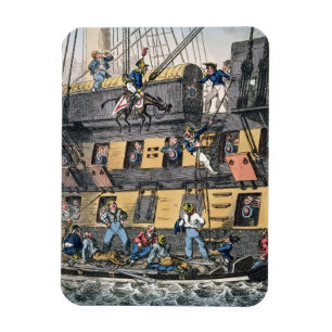Flying Artillery or A Horse Marine (colour engravi Magnet