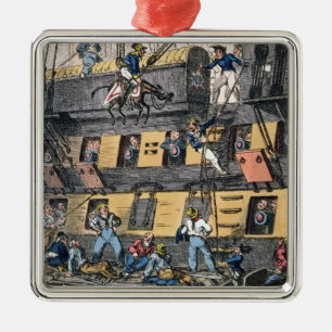 Flying Artillery or A Horse Marine (colour engravi Metal Tree Decoration