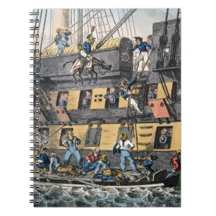 Flying Artillery or A Horse Marine (colour engravi Notebook