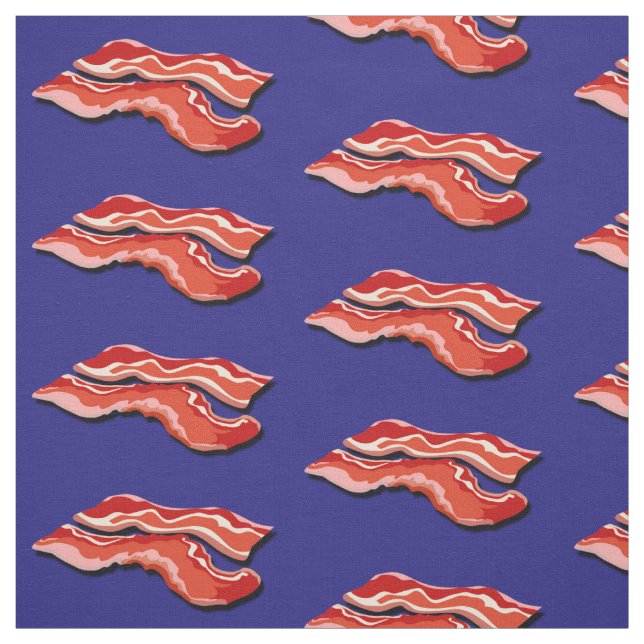 Flying Bacon Fabric Design (Swatch)