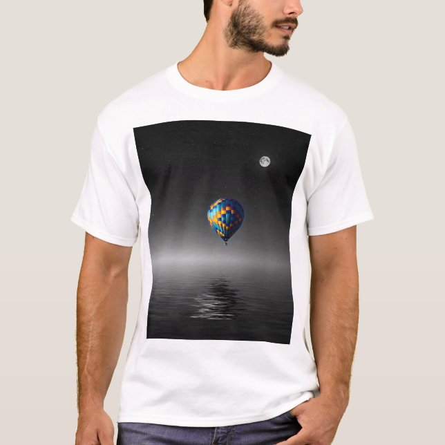 Flying Balloon Selective Minimalist Photography  T-Shirt (Front)