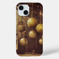 Flying balls, in an steampunk laboratory