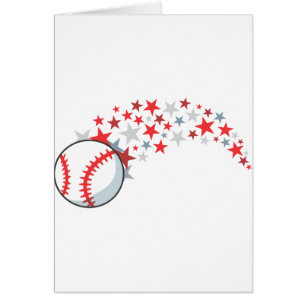Flying Baseball with Stars