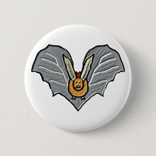 Flying Bat 6 Cm Round Badge