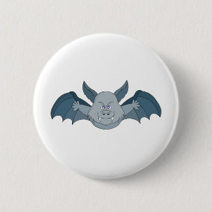 Flying Bat 6 Cm Round Badge