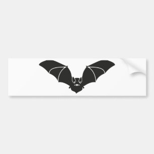 Flying bat bumper sticker