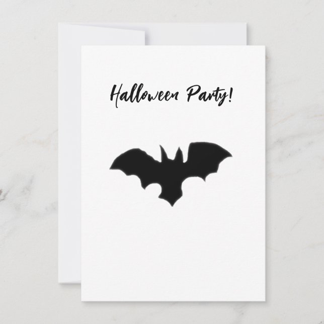 Flying Bat Invitation (Front)