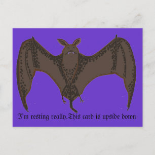 Flying Bat Postcard