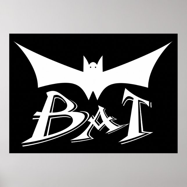 Flying bat poster (Front)
