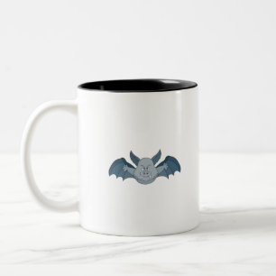 Flying Bat Two-Tone Coffee Mug