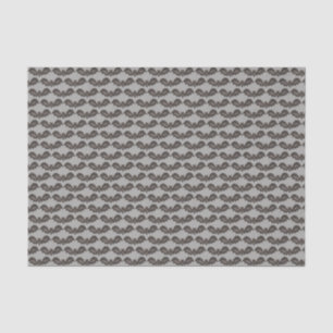 Flying Bats Black Grey Happy Halloween Print Tissue Paper
