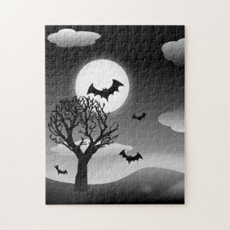 Flying Bats in the Moonlit Sky Puzzle