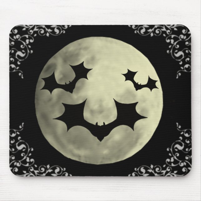 Flying Bats Mouse Pad (Front)