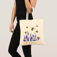 Flying Bees Tote Bag