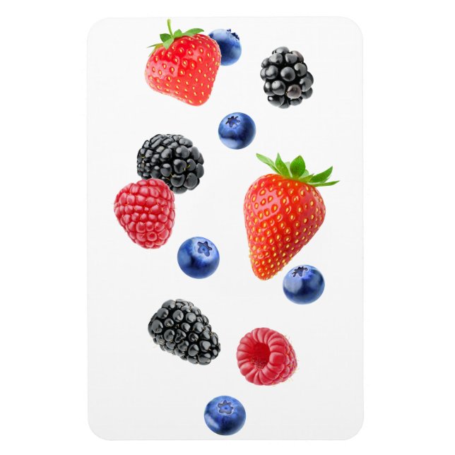 Flying berries magnet (Vertical)