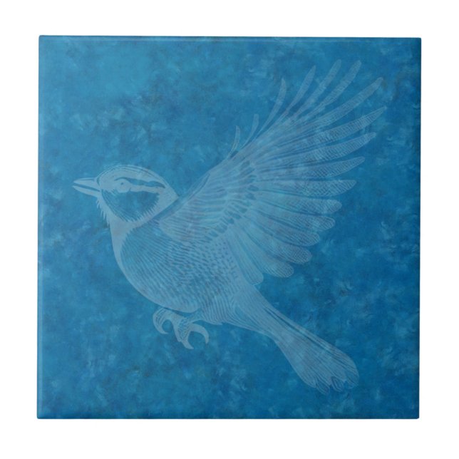 Flying Bird Ceramic Tile (Front)