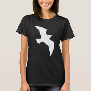 Flying Bird Cool Minimalist Distressed Graphic Bir T-Shirt