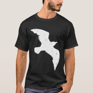 Flying Bird Cool Minimalist Distressed Graphic Bir T-Shirt
