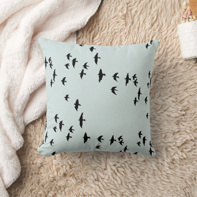 Flying Bird Flock Cushion (Blanket)