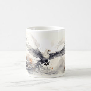 Flying Bird In Art Painting Style Coffee Mug