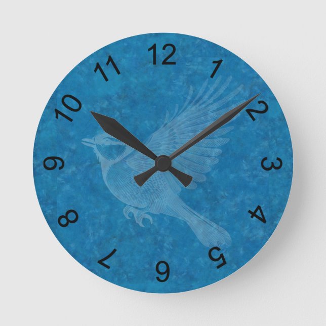 Flying Bird Round Clock (Front)