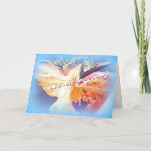 Flying Bird with Baha'i Quote Card