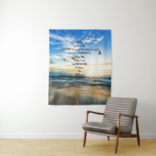 Flying Birds In Heaven Serenity Prayer Tapestry