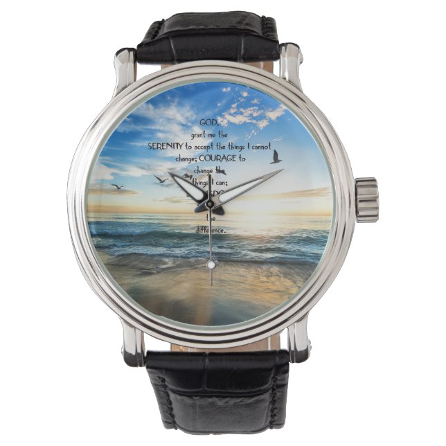 Flying Birds In Heaven Serenity Prayer  Watch (Front)