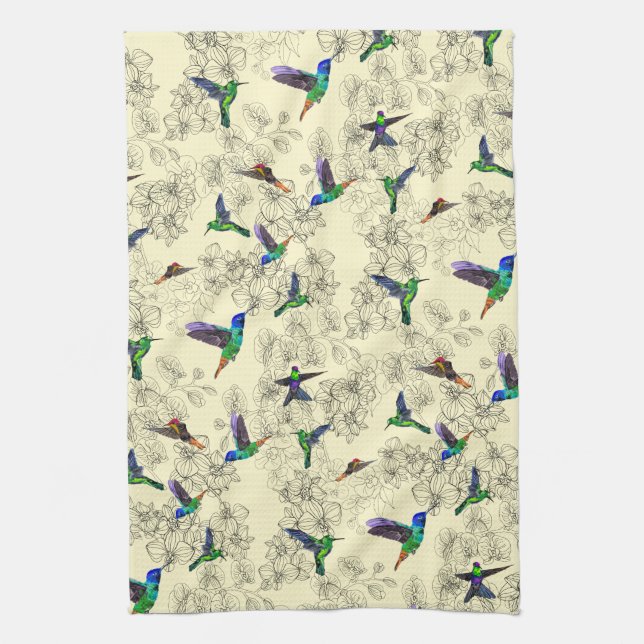 Flying Birds Kitchen Towel (Vertical)