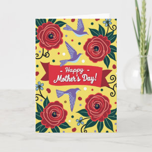 Flying Birds Mothers Day Card
