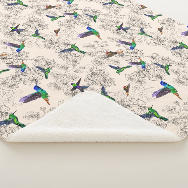 Flying Birds Sherpa Blanket (3/4)