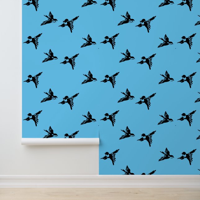 Flying Birds Silhouettes Design  Wallpaper (Application)