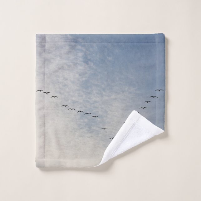 Flying birds wash cloth (Wash Cloth)