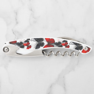 Flying Black and Red Morpho Butterflies Corkscrew