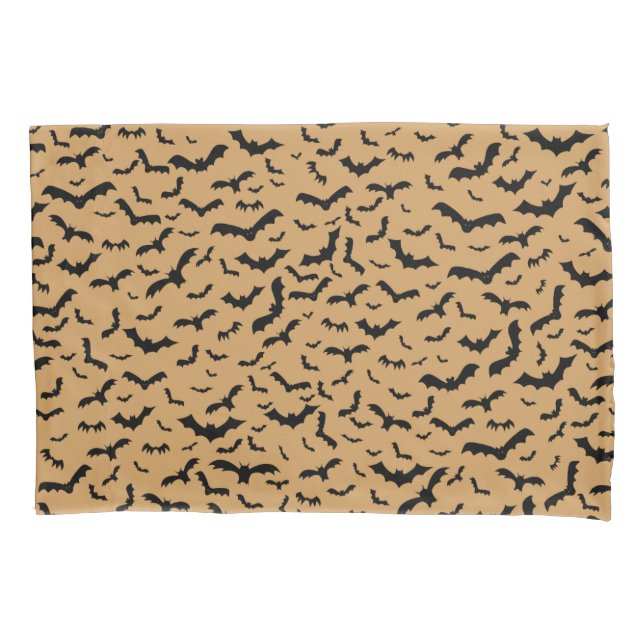 Flying Black Bats Pillowcase (Front)