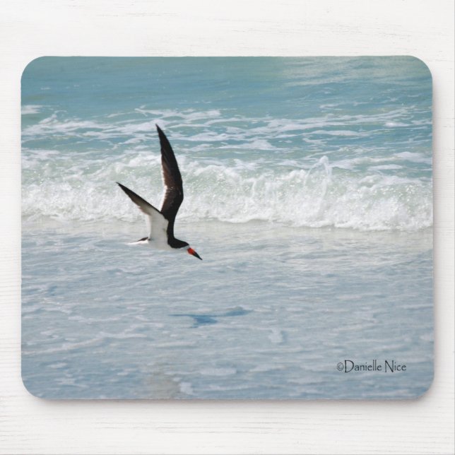 Flying Black Skimmer Mousepad (Front)