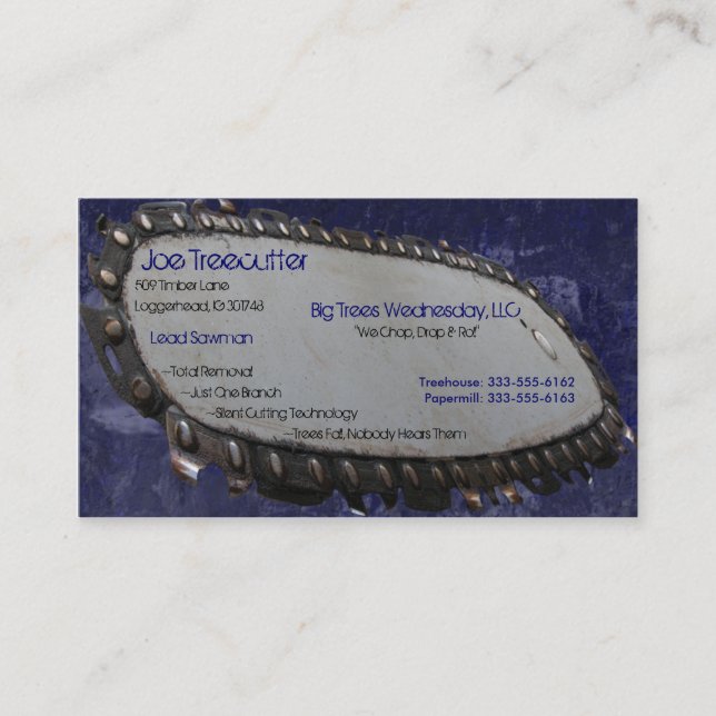 Flying Blade Business Card (Front)