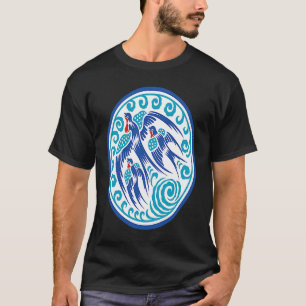 Flying Blue Birds T-Shirt