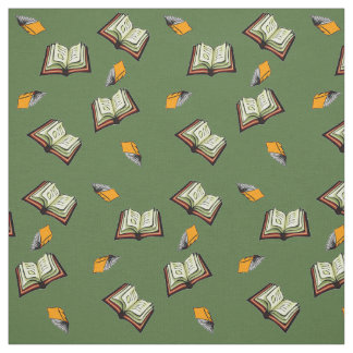 Flying Books! Fabric