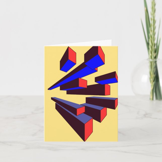 Flying Boxes Note Card (Front)