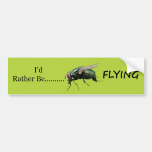 Flying BumperSticker Bumper Sticker