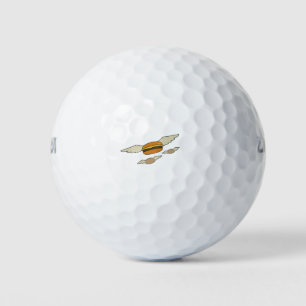 Flying burger burgers funny bob bobs bob's hamburg golf balls