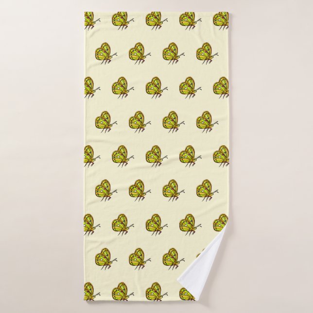 Flying Butterflies Bath Towel (Bath Towel)