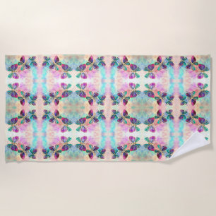 Flying Butterflies Beach Towel